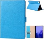 Samsung Tab A7 Hoesje - Vegan Leer - Book Case Samsung Tab A7 (2020) - Samsung Tab A7 Hoes - Cover voor de Samsung Galaxy Tablet A7 2020 - 10.4 inch - Blauw