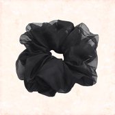 Jobo By JET - Scrunchie - haarelastiek - Zwart - Tule - Trendalert