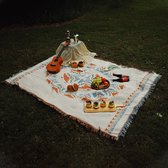 130 bij 180cm Vanlife Stoffen Picknickkleed Kleed voor Picknick Picknickdeken