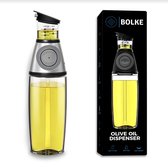 Bolke® Olie- & Azijnstel - Olijfolie Fles Deluxe - Olie Doseerfles - Olie fles - Keuken - Bbq Accesoires - Oliefles - Doseer Fles- 500ML