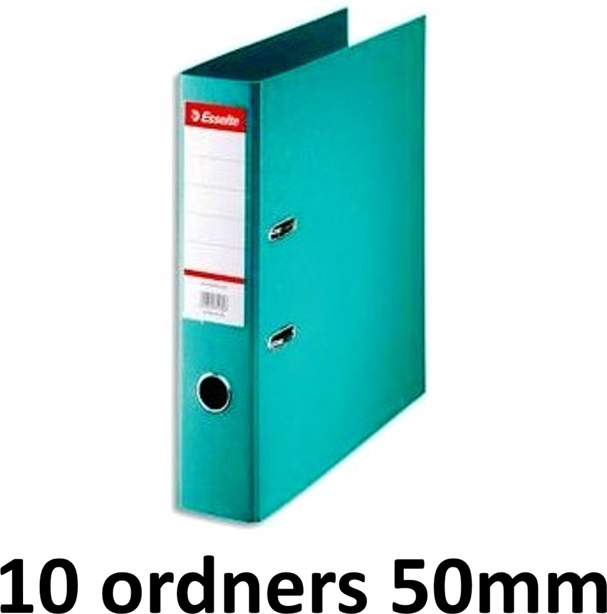 10 x Esselte Ordner Basic - rug 50mm - A4 - Turkoois
