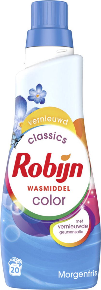 Robijn Klein & Krachtig Wasmiddel Morgenfris Color 3 x 700 ml - voordeelverpakking