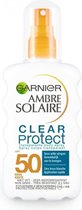 Garnier Ambre Solaire Clear Protect Refresh Transparante Zonbeschermingsspray SPF50 - 200ml