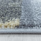 Woonkamer vloerkleed, laagpolig Marmer Vierkant patroon Zachtpolig Geel