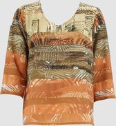 Blouse 81105 Brique/Camel