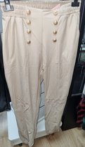 Dames joggingbroek, kleur light taupe, maat M/L