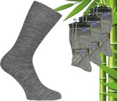 9 Paar Boru Bamboo Sokken - Wool - Grijs - Maat 46-47