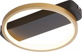 Freelight - Plafondlamp Cintura Ø 26 cm zwart goud