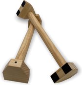 Padisport - Parallettes hout - calisthenics - handstand steunen - parallettes houten grip - anti slip - dip bars