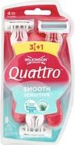 Wilkinson Sword Quattro Sensitive For Women I 4 Scheermessen I Scheermes