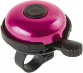 Fietsbel Aluminium 53 mm Zwart Met Roze