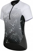 fietsshirt P-Sunday dames polyester wit/grijs mt 48