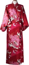 DongDong - Originele Japanse kimono - Katoen - Kraanvogel - L/XL
