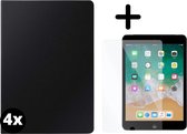 Fooniq Boek Hoes Zwart 4x + Screenprotector 4x - Geschikt Voor Apple iPad Mini 3