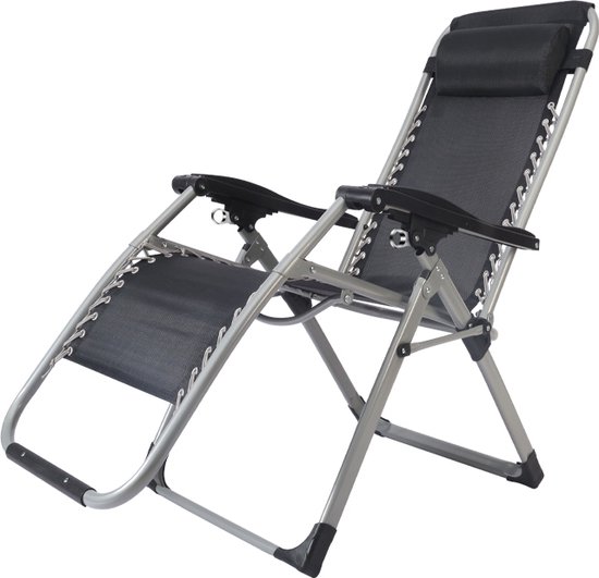 Observeer Bloeien spanning Campingstoel relax - ligstoel - instelbaar en inklapbare standenstoel |  bol.com