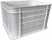 fietskrat kunststof 30 liter wit