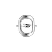 Ring – White gold plated – Roestvrij staal – Vienna – Verstelbaar – One size – Feel Good Store – Zilver