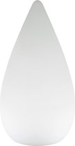 LED Tafellamp - Trion Palina - 1.5W - Warm Wit 3000K - RGBW - Dimbaar - Ovaal - Mat Wit - Kunststof