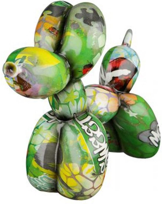 Sculptuur - Beeld - Street art Balloon dog - Decoratief Figuur - Jeff Koons - 22 cm x 8 cm x 18 cm