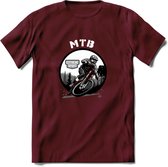 MTB T-Shirt | Mountainbike Fiets Kleding | Dames / Heren / Unisex MTB shirt | Grappig Verjaardag Cadeau | Maat 3XL