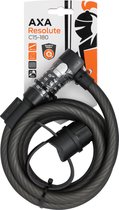AXA Resolute C15 - Kabelslot Code - 180 cm - Zwart