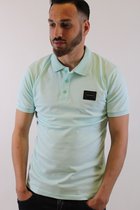Slim fit Heren Polo-Poloshirt-Mintgroen-Maat XL