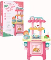 Luxe Speelgoed Keuken – Speelkeuken Interactief met Lopende Kraan Licht Geluid - Keukentje Speelgoed – Speelgoed Kinderen