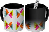 Magische Mok - Foto op Warmte Mokken - Koffiemok - Abstract - Patronen - Vlinder - Magic Mok - Beker - 350 ML - Theemok