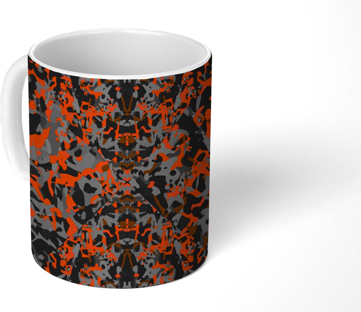 Mok - Koffiemok - Roest - Camouflage - Patroon - Rustiek - Mokken - 350 ML - Beker - Koffiemokken - Theemok
