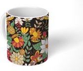 Mok - Koffiemok - Design - Bloemen - Folklore - Mokken - 350 ML - Beker - Koffiemokken - Theemok