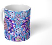 Mok - Koffiemok - Pauw - Abstract - Patronen - Mokken - 350 ML - Beker - Koffiemokken - Theemok