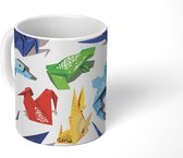 Mok - Koffiemok - Origami - Dieren - Design - Mokken - 350 ML - Beker - Koffiemokken - Theemok