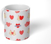 Mok - Koffiemok - Konijn - Liefde - Valentijn - Mokken - 350 ML - Beker - Koffiemokken - Theemok