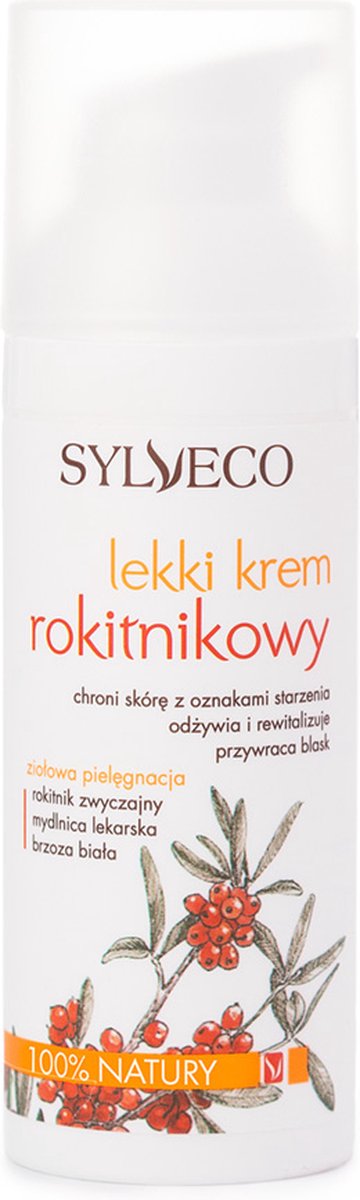 Sylveco - Light Buckthorn Cream For Daily Care Buckthorn & Birch White & Soap 50Ml