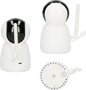 Alecto DVM-275 + DVM-275C - Babyfoon met 2 camera's en 5" kleurenscherm, wit
