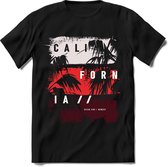 California Summer | TSK Studio Zomer Kleding  T-Shirt | Rood | Heren / Dames | Perfect Strand Shirt Verjaardag Cadeau Maat L