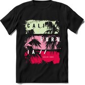 California Summer | TSK Studio Zomer Kleding  T-Shirt | Roze | Heren / Dames | Perfect Strand Shirt Verjaardag Cadeau Maat S