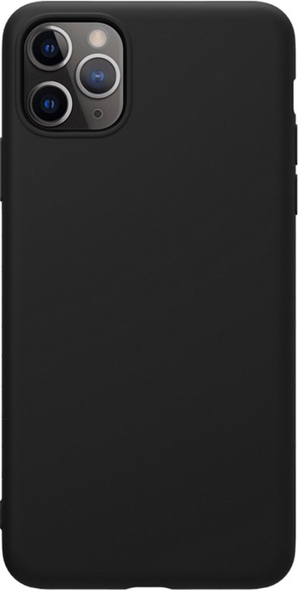 Nillkin Rubber-Wrapped TPU Back Case - Geschikt voor Apple iPhone 11 Pro Max (6.5") - Zwart