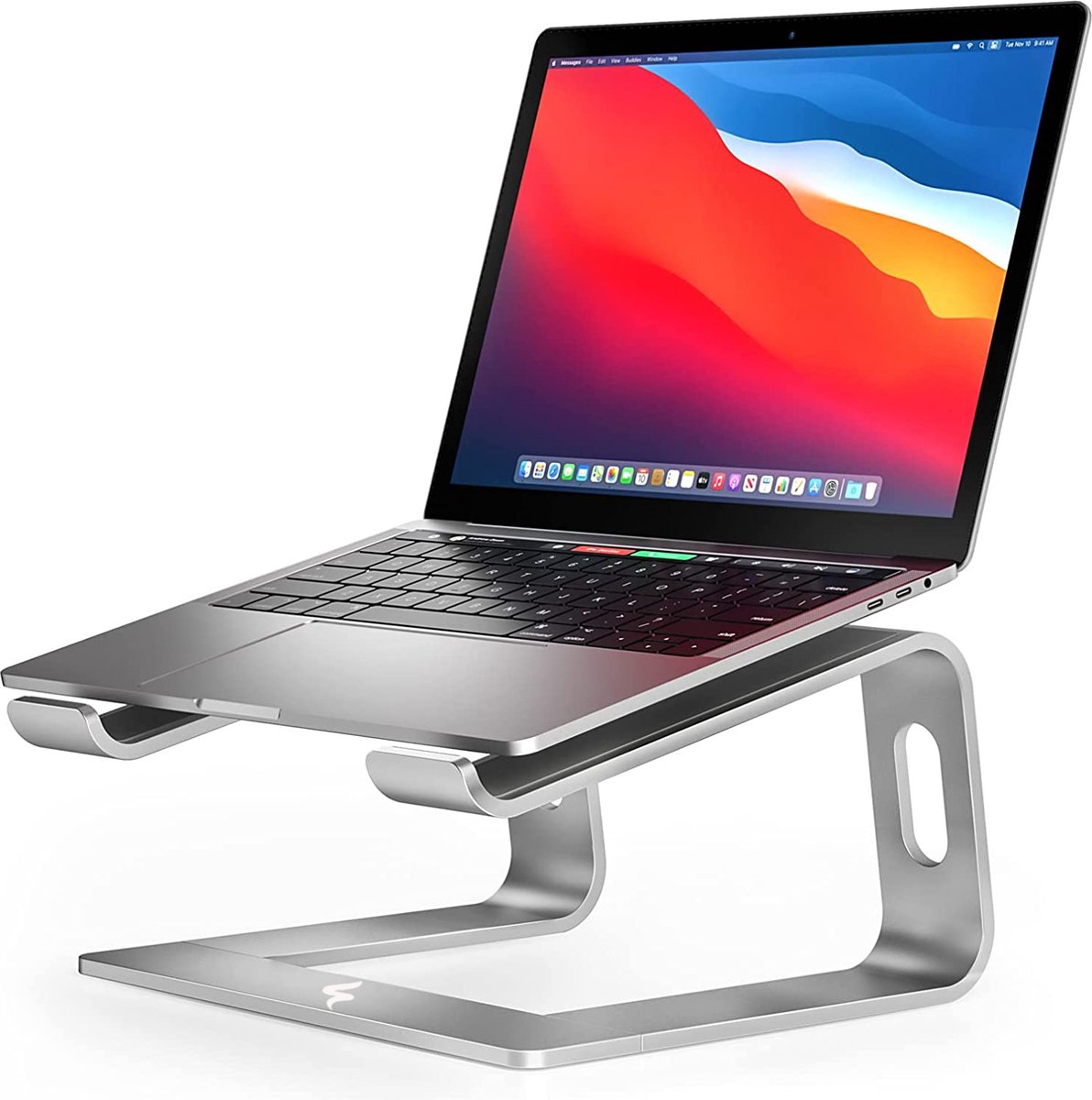 SWILIX ® Laptop Standaard - Tablet Houder - 10 t/m 19 inch - Ergonomisch werken - Draagbaar Laptop Stand - Zilver