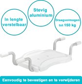 Weinberger Badzitje -Wit - tot 150 kg - Badzitje volwassenen - badplank - badkruk