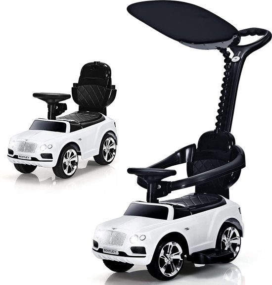 FURNIBELLA Bentley glijauto met duwmechanisme, 3in1 kindervoertuig