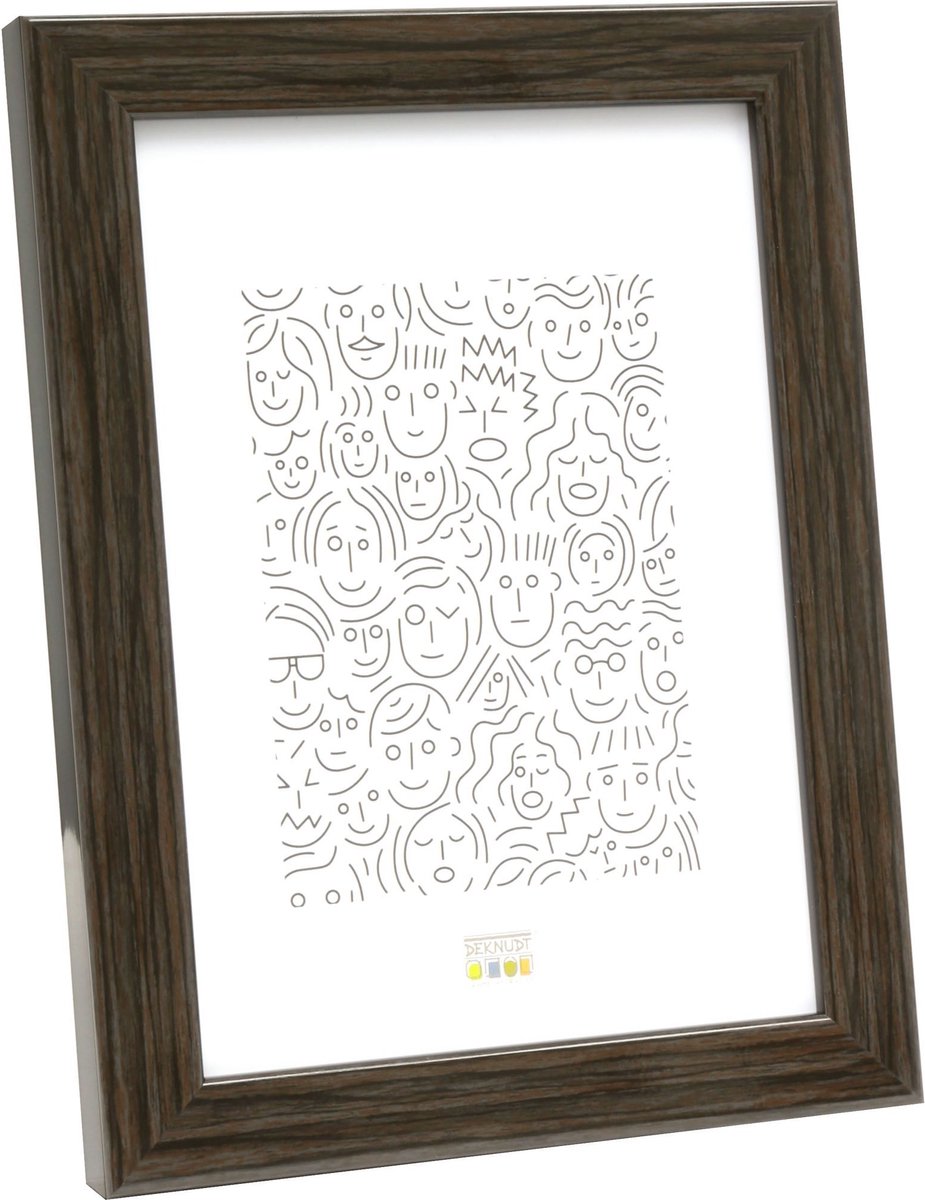 Deknudt Frames fotolijst S46RH7 - bruin wortelhout - foto: 10x15 cm