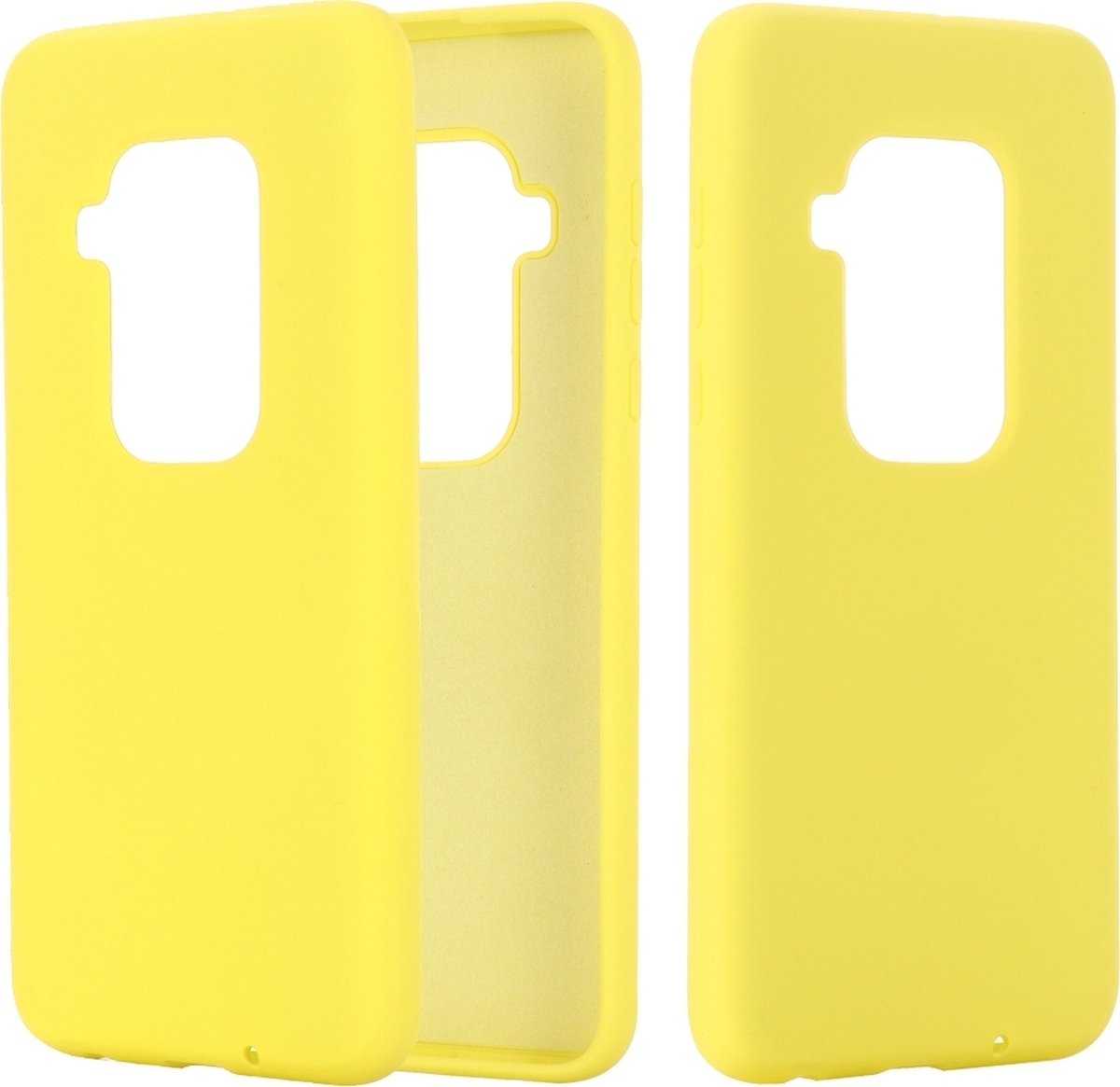 Mobigear Hoesje geschikt voor Motorola One Zoom Siliconen Telefoonhoesje | Mobigear Rubber Touch Backcover | One Zoom Case | Back Cover - Geel