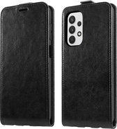 Shieldcase Samsung Galaxy A53 Flip case - Zwart leer