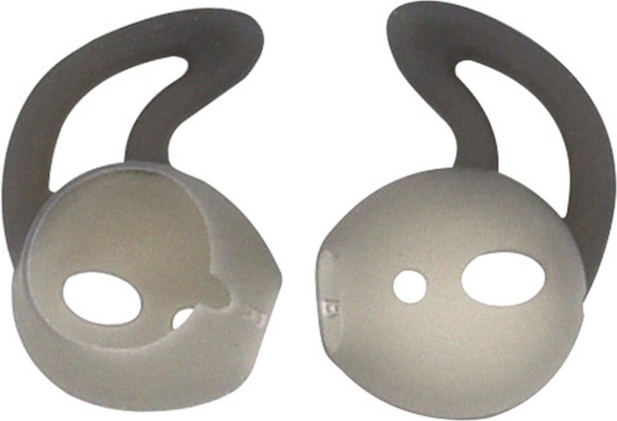 Mobigear Earbuds Hoesje geschikt voor Apple AirPods 1 Hoesje Flexibel Siliconen - Grijs