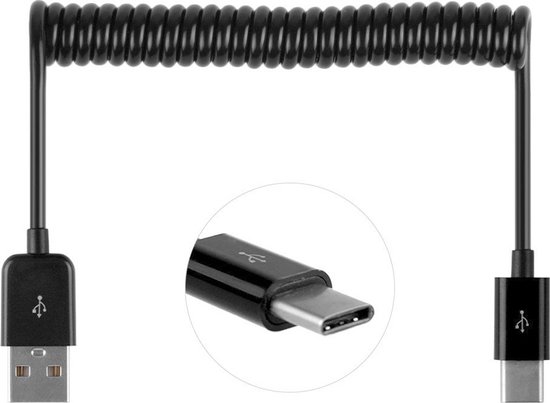 Mobigear USB-A naar USB-C Kabel 1 Meter - Zwart | bol.com