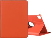 Mobigear Tablethoes geschikt voor Apple iPad Pro 12.9 (2020) Hoes | Mobigear DuoStand Draaibare Bookcase - Oranje