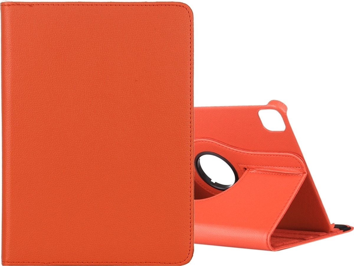 Mobigear Tablethoes geschikt voor Apple iPad Pro 11 Inch (2021) Hoes | Mobigear DuoStand Draaibare Bookcase - Oranje