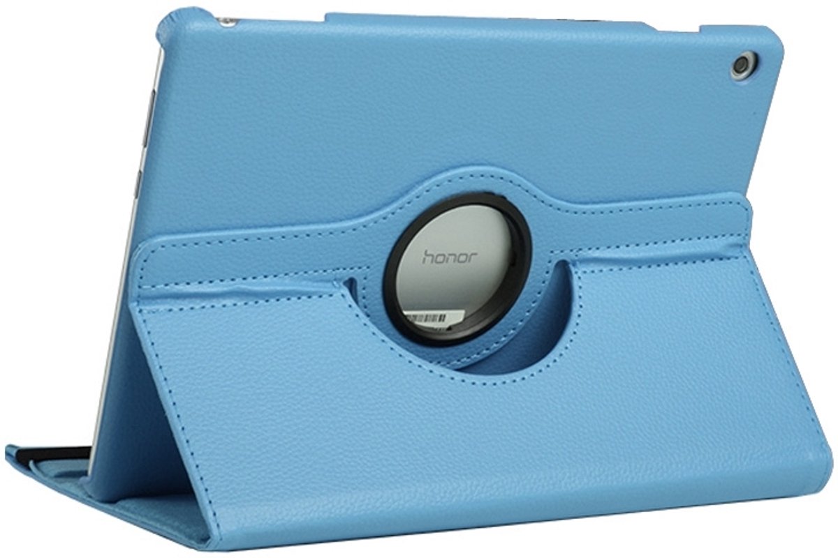 Mobigear Tablethoes geschikt voor Huawei MediaPad T5 10.1 Hoes | Mobigear DuoStand Draaibare Bookcase - Blauw