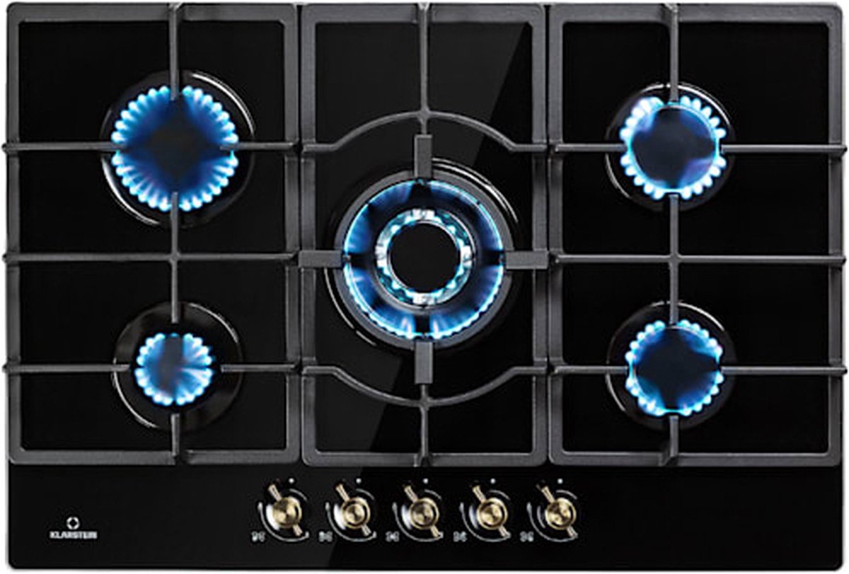 Klarstein Goldflame Gaskookplaat - Wokbrander - Zelfvoorzienend - 30 Cm Inbouw Aardgas Butaan Gas Veiligheidsventiel Automatische Uitschakeling Klarstein Goldflame Gaskookplaat - Wokbrander - Zelfvoorzienend - 30 Cm Inbouw Aardgas Butaan Gas Veiligheidsventiel Automatische Uitschakeling